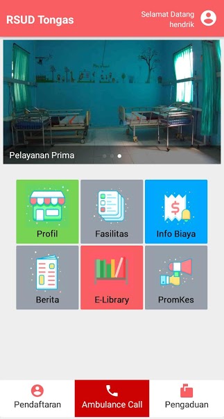 Aplikasi Android RSUD Tongas