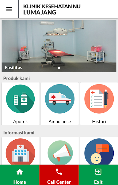 Aplikasi Android Pasien Klinik NU Lumajang